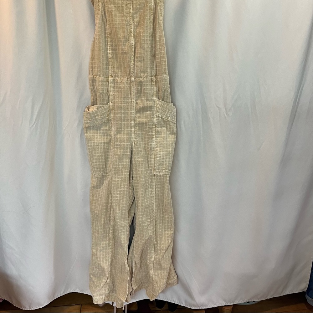 Free people slouchy savannah overalls in gosling
